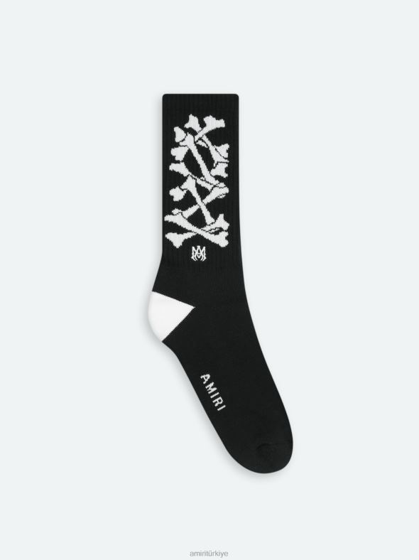 kemik çorap üniseks AMIRI siyah beyaz Aksesuarlar 0864L451