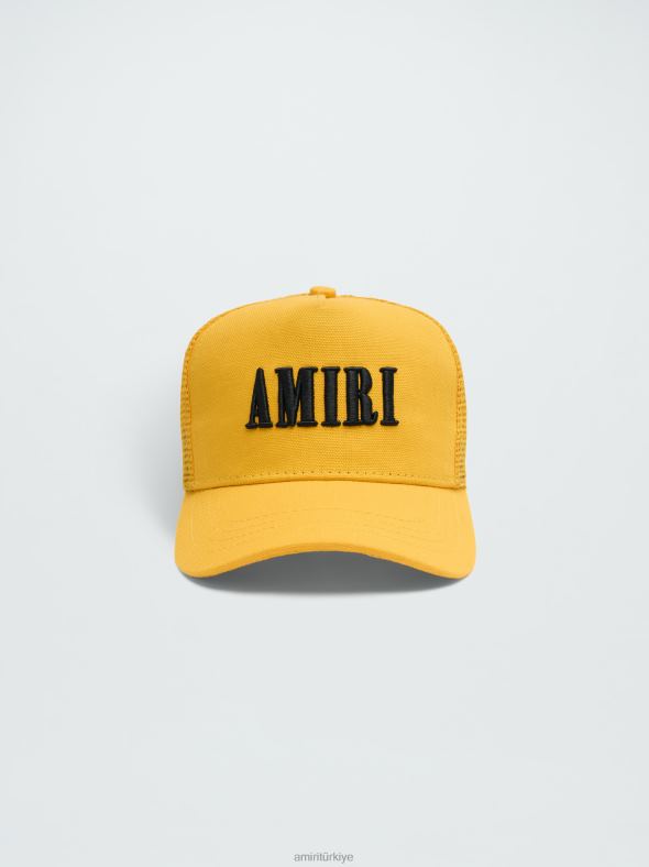 çekirdek logolu kamyon şoförü şapkası üniseks AMIRI sarı Aksesuarlar 0864L384