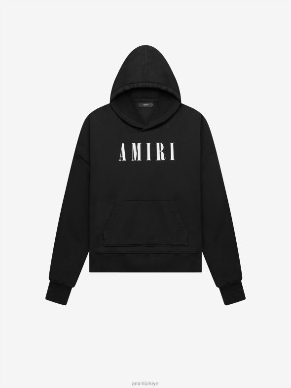 marka çekirdek logolu kapşonlu erkekler AMIRI siyah Giyim 0864L157